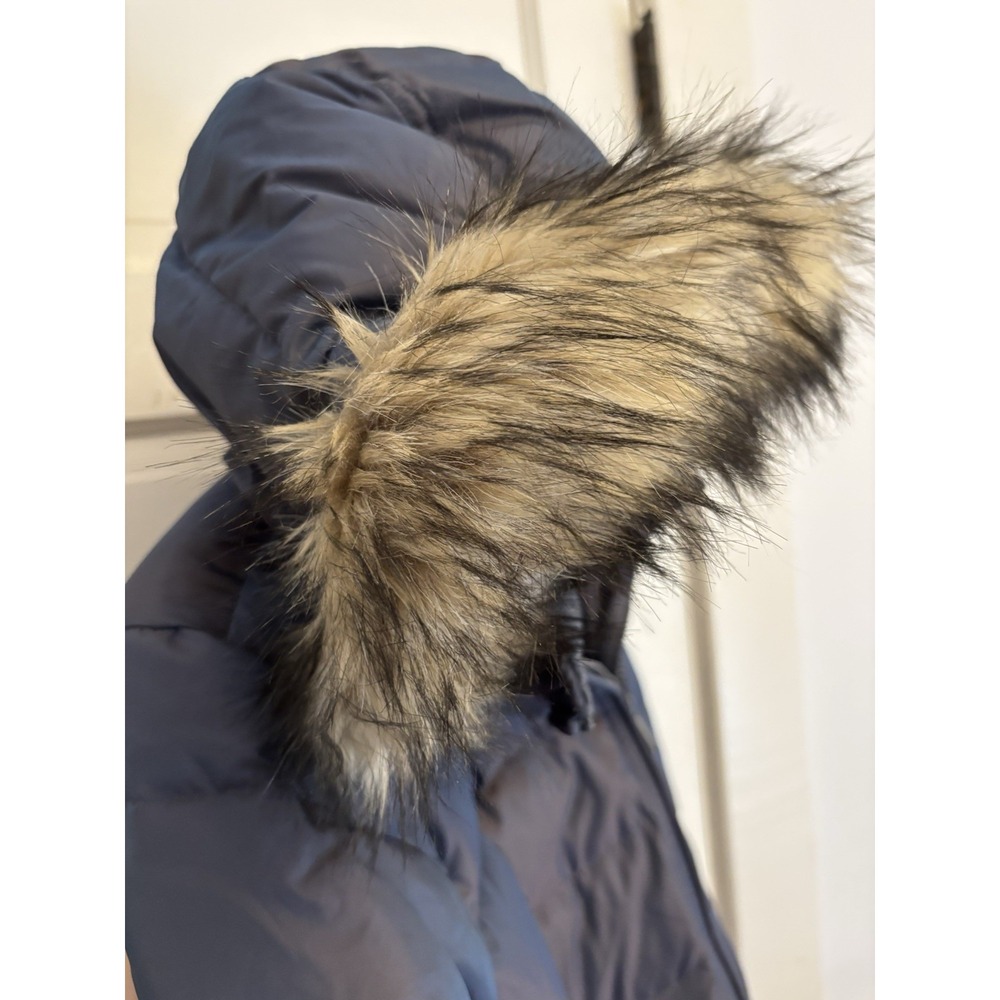 Lands' End Women's Hooded Gray Shimmer‎ Parka Coat Size 2X (20W-22W) $259 - Picture 4 of 10